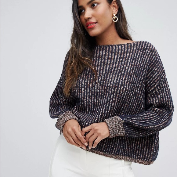 French Connection Mozart Millie Multicolor Knit Sweater - Picture 2 of 12